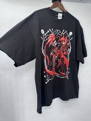 Hazbin Hotel Rosie & Alastor Ace Double-Sided T-Shirt Hot Topic Black Goth NWT