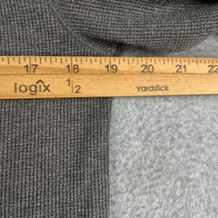 Banana Republic Long Sleeve Henley Casual Waffle Knit Gray Mens Medium