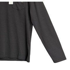 Psycho Bunny Henley T-Shirt Men’s XL Long Sleeve Chest Pocket Dark Gray NWT