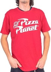 Toy Story Pizza Planet Shirt & Delivery Box Costume Set Cosplay T-Shirt for Men