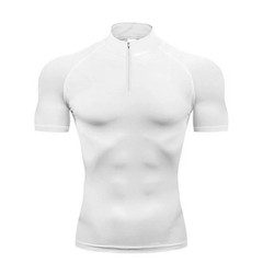 Compression Shirt Men Running Short Sleeve T-shirt Gym Clothes Summer Tight Fitn