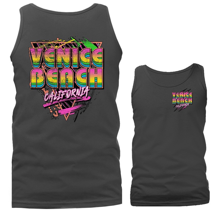 Bright Triangle Venice Beach California Los Angeles Graphic Tank Top