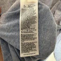 Original Penguin Shirt Mens Large Blue Colorblock Long Sleeve Pocket Logo Tee