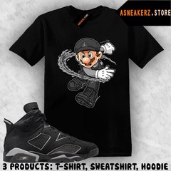 Shirt Matching AJ 6 Cap and Gown 2026 To Match Sneaker Sneakerhead Mario T-Shirt