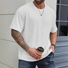 Men’s Short Sleeve Round Neck T-Shirt Classic Casual Slim Fit Shirts Top