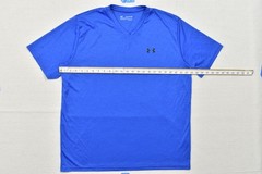Under Armour HeatGear Men’s XXL Blue Short Sleeve V-Neck Loose Fit Workout Tee