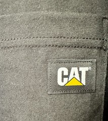 Cat Men’s Short Sleeve Crew Neck Logo Tee, Black