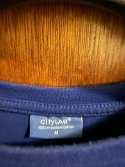 City Lab 100% Premium Cotton Blue Crew Neck T-Shirt Size Medium