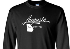 Augusta Georgia State T-Shirt Long Sleeve Graphic Tee Unisex Apparel Design