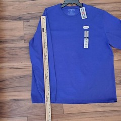 Jerzees Mens SZ XL Purple Long Sleeve 50/50 TShirt Relaxed Regular Fit NWT