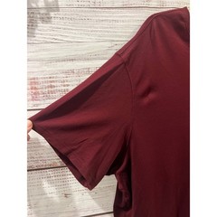 Murano Liquid Luxury Mens T-Shirt 3XB Burgundy Maroon Short Sleeve Crewneck Tee