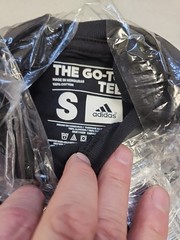 Adidas men’s workout the go to tee shirt Black 100% Cotton New S