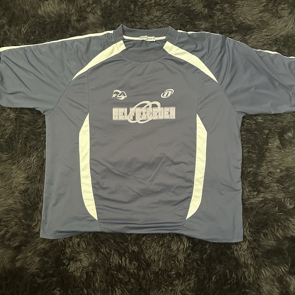 Aelfric Eden Contrast Color Soccer Jersey Grey And White Side Medium