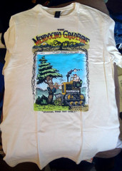 R Crumb T-Shirt ‘spare that tree’ new small ivory 100% cotton Gidan free ship