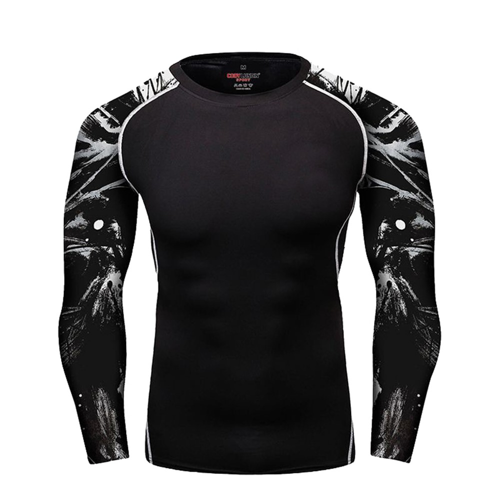 Men’s UPF 50+ Rash Guard Shirts Long Sleeve Swim Shirt Quick Dry Surfing/Diving
