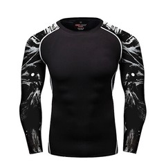 Men’s UPF 50+ Rash Guard Shirts Long Sleeve Swim Shirt Quick Dry Surfing/Diving