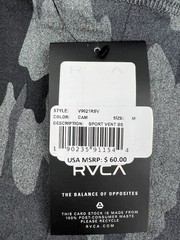 RVCA Sport Vent Performance Athletic Camo Crew Neck T-Shirt Sz M