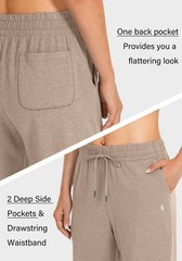 Women’s Cotton Sweatpants Yoga Lounge Casual Pants Open Bottom Sweat Pants fo…