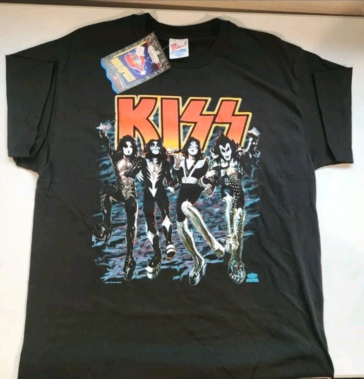 KISS Band Tour Shirt Size XL NEW with Tags 1991 Deadstock