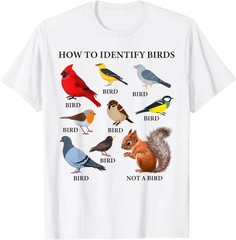 How to Identify Birds Funny Bird Identification Graphic T-Shirt Gift Idea