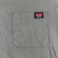 Wrangler Workwear Men’s Pocket T-Shirt Small Olive Green Short Sleeve
