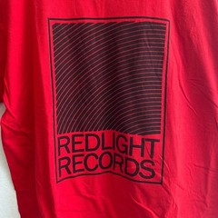 REDLIGHT RECORDS Amsterdam Graphic T-Shirt Red Cotton Vinyl DJ Mens Medium