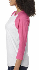 Next Level Unisex Tri-Blend 3/4-Sleeve Raglan T-Shirt