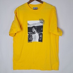 Bruce Lee x Shoe Palace T-Shirt Mens Large Yellow Short Sleeve Dragon Logo