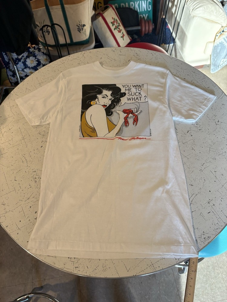 Vintage 80s 1986 Pop Art New Orleans Roy Lichtenstein Philip Bascle Art Shirt