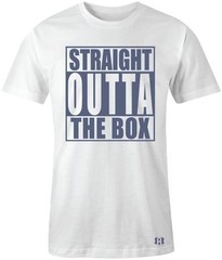 “STRAIGHT OUTTA THE BOX” T-SHIRT to Match Air Retro 11 Low Blue Moon