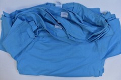 Port & Company Core Cotton Adult Blank Plain Aquatic Blue T-shirts Small 8 Pack