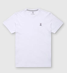 *NEW* Men Psycho Bunny CLASSIC CREW NECK TEE Whtie (B6U014CRPC 100), Sz SM – 2XL