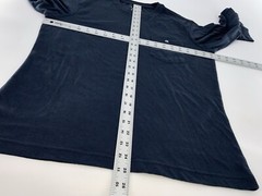 The Normal Brand Pocket T-Shirt Long Sleeve M Navy Cotton Poly Rayon YGI U4-104