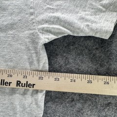Vintage Hanes Shirt Mens XL Gray Blank Essential Accents Crewneck 90s Tee