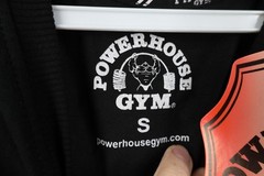 Deadstock Vintage Y2K Powerhouse Gym Mens Small Spell Out Bodybuilder T-Shirt