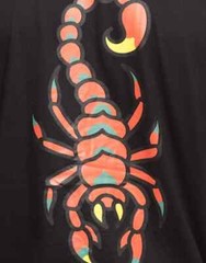 $459 Migos Men’s Black Scorpion Graphic Short Sleeve Crew Neck Cotton T Shirt XL