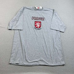 Prague Czech Republic Shirt Adult XXL Gray Short Sleeves Tee NWT