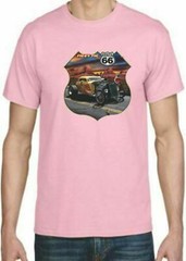 Adult DryBlend® T-Shirt – ( MEET ME ON ROUTE 66- HOT ROD / PIN-UPS / HOTTIES)