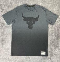 Under Armour Project Rock Shirt Mens M Brahma Bull Logo HeatGear Loose Fit