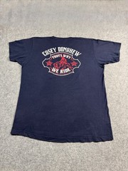Casey Donahew Blue DIstressed Band That’s Why We Ride Rodeo Cowboy Shirt Baggy L