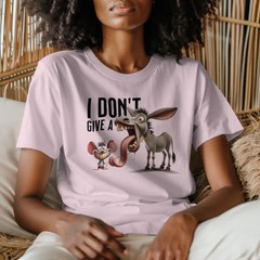 I Don’t Give A Rats Ass Shirt,Rat Meme Shirt,Donkey and Mouse