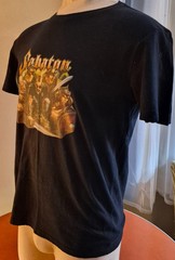 Sabaton Gods of War Metal Music T-Shirt Adult Medium Black Iron On Pullover Top