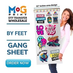 Custom Heat Transfer Prints T-shirt Transfer Sheets Ready to Press Wholesale DTF