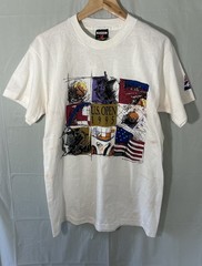 VINTAGE 1995 SINGLE STITCH SIGNAL SPORT US OPEN TENNIS T-SHIRT SIZE MEDIUM USED