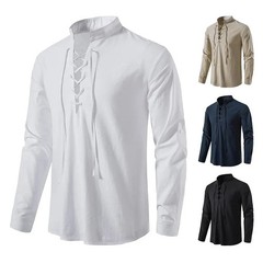 King Billion Men’s Shirts Casual Men Cotton Linen Long Sleeve T-shirt Spring Aut