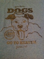 Bean & Bailey Dogs Go To Heaven/Cats Not So Sure Adult Graphic T-Shirt Small