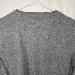Johnnie-O T Shirt Mens Size Medium Gray Pocket Tag Logo Cotton Rayon Polyester