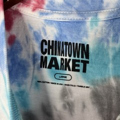 China Town Market Colorful Tie Dye T Shirt Mens Large Graphic Print Logo Casual