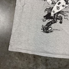 ET Surf T Shirt Youth Large Gray Grunge Punk Beach Preowned
