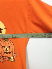 Vintage 90s Halloween Fright Night T Shirt Witch Spooky Jack O Lantern Large